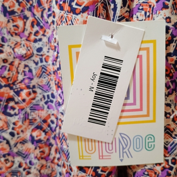 NWT Lularoe Joy Sleeveless Cover Up Vest Kimono Purple Size Medium 10-12 - Picture 3 of 8